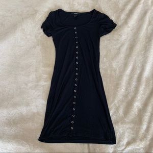 Forever 21 black button up dress